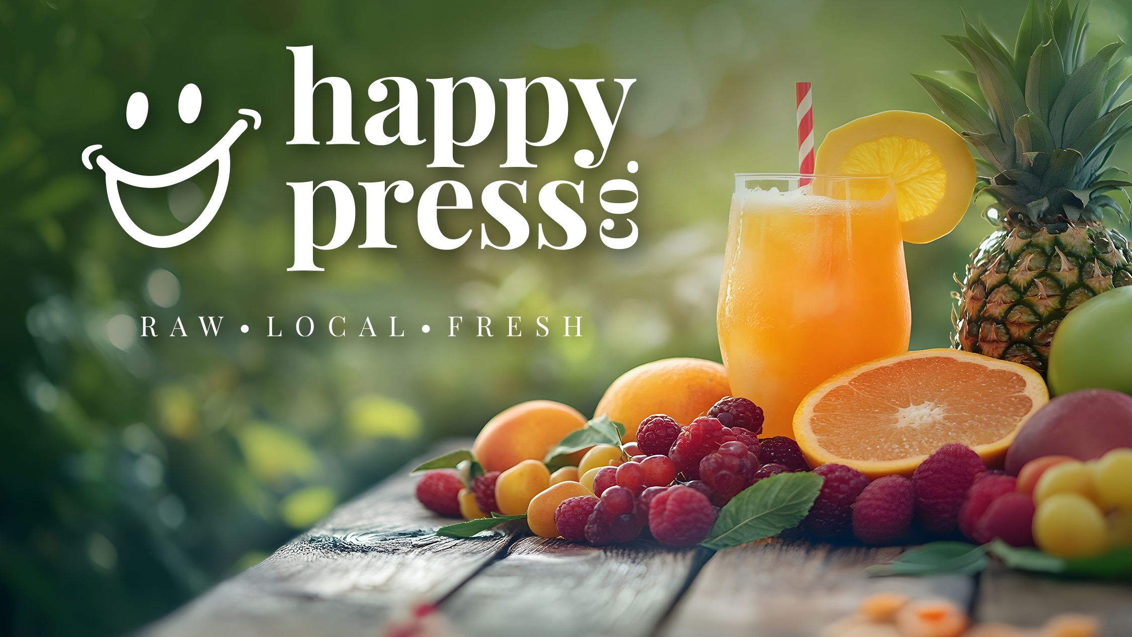 Happy Press Co. Google profile banner artwork